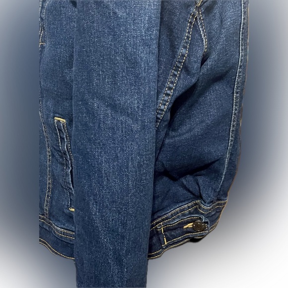 Old Navy Jean Jacket Size L Button Sides Western - Picture 8 of 13